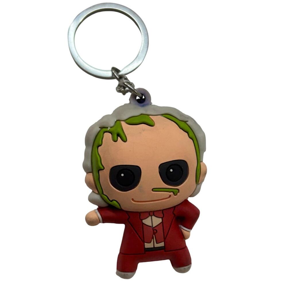 Beetlejuice Red Wedding Suit Collectible Figurine 2" Keychain Key Ring